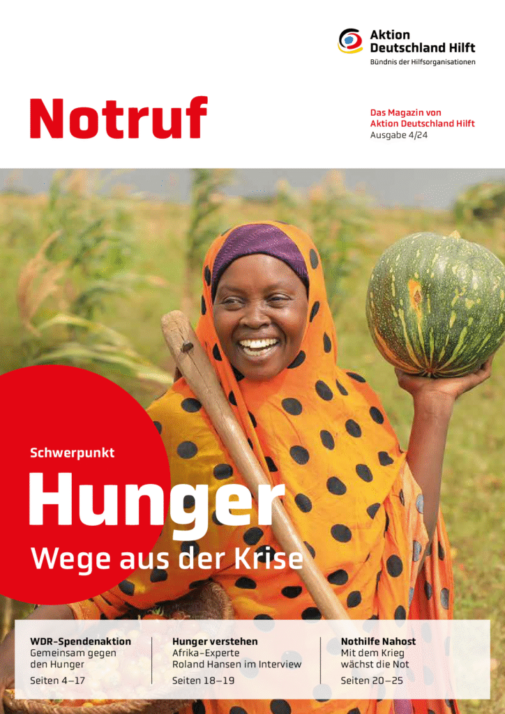 Cover NOTRUF-Magazin von Aktion Deutschland Hilft, 4/2024